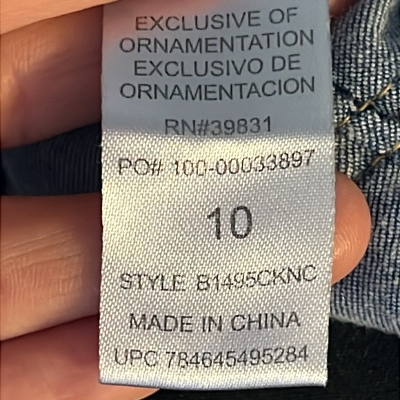 Democracy Jeans Womens Ab Solution Stretch elastic waist Comfort 10 casual denim - Picture 8 of 9